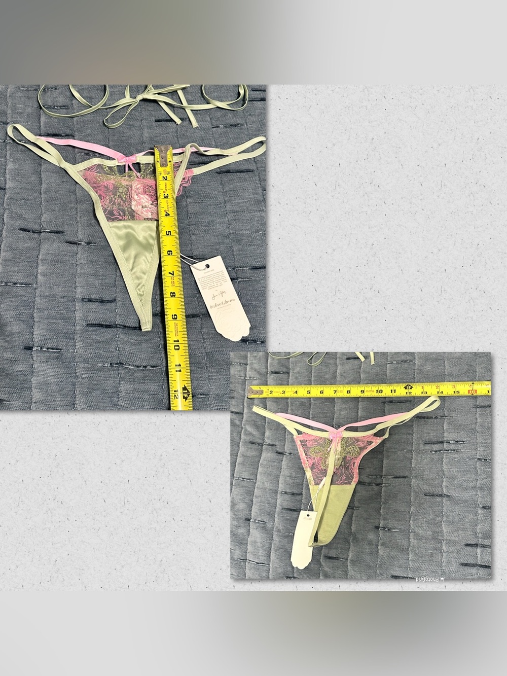 For Love And Lemons Blakely Bra & G-String Set - Picture 2 of 10